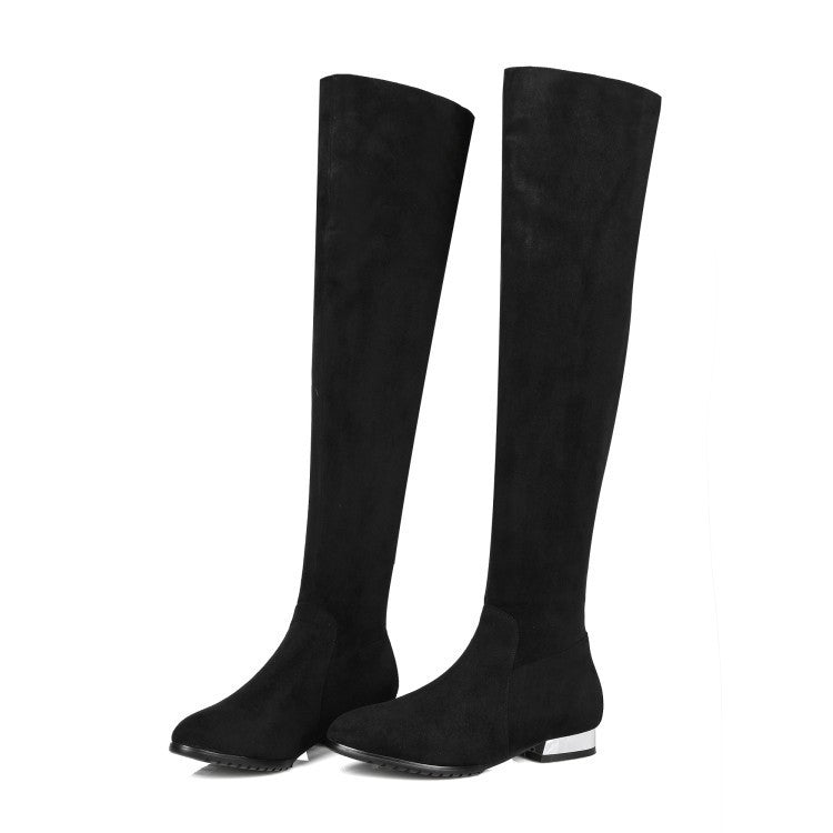 Elegant Over-the-Knee Stretch Boots