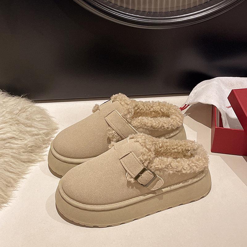 Chloe Cozy Fleece-Lined Mules