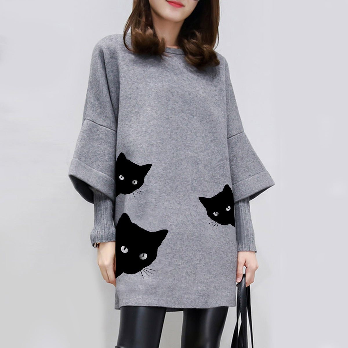 Luna Cat Embroidered Sweater